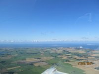 Nordsee 2017 (153)  ber dem Wangerland westlich von Hooksiel, Nordsee in Sichtweite